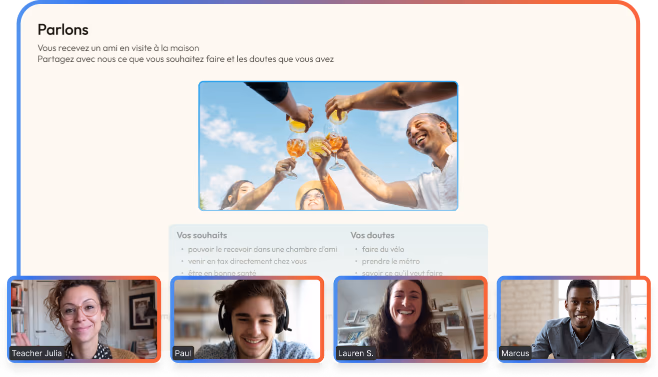 A preview of our online group classes.